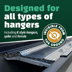 A-M Gutter Guard 5" x 100 Ft Mill Finish Aluminum, Leaf & Debris Protection