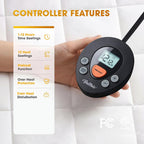 Valthie Heated Mattress Pad Queen Size, Electric Bed Warmer with Preheat
