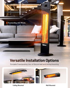 DR. INFRARED HEATER 1500W Portable Infrared Indoor and Outdoor Space Heater