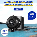 LANCHEZ 1/2HP Automatic Swimming Pool Cover Pump, 2250GPH Submersible Water Sump Pump with Check Valve & 3 Adapters, 25ft Power Cord, Removal for