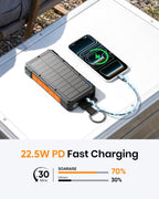 50000mAh Solar Power Bank 22.5W Wireless Portable Solar Charger