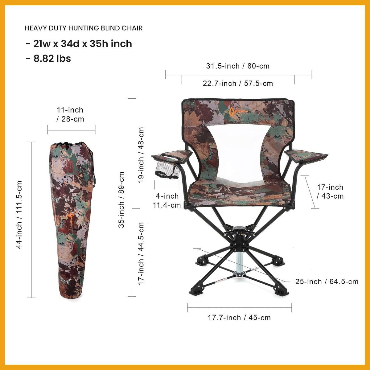 360° Degree Swivel Hunting Chair