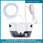 Mini Split Condensate Pump, 100-240V White AC Hvac Silent Condensate Pump, ＜19dB(A), 50/60Hz, External Wall Mount, Self Priming Device, Used for