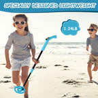 Kids Metal Detector, Adjustable 27.5"-37.8" with LCD Display (Azure)