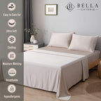 Bella Coterie Bamboo Viscose 34" Split Top King Sheets, Organically Grown