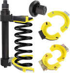 Heavy Duty Macpherson Strut Spring Compressor Tool, Impact Wrench Rated Coil Spring Extractor Kit with Overload Protection Safety Guard, 3 Pairs