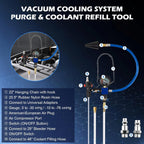 31 PCS Coolant Pressure Tester Kit with 23 Adapters
