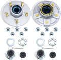 5 on 4.5'' Trailer Hub Kit Pre-Greased for 3500lb #84 Tapered Axle