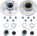 5 on 4.5'' Trailer Hub Kit Pre-Greased for 3500lb #84 Tapered Axle