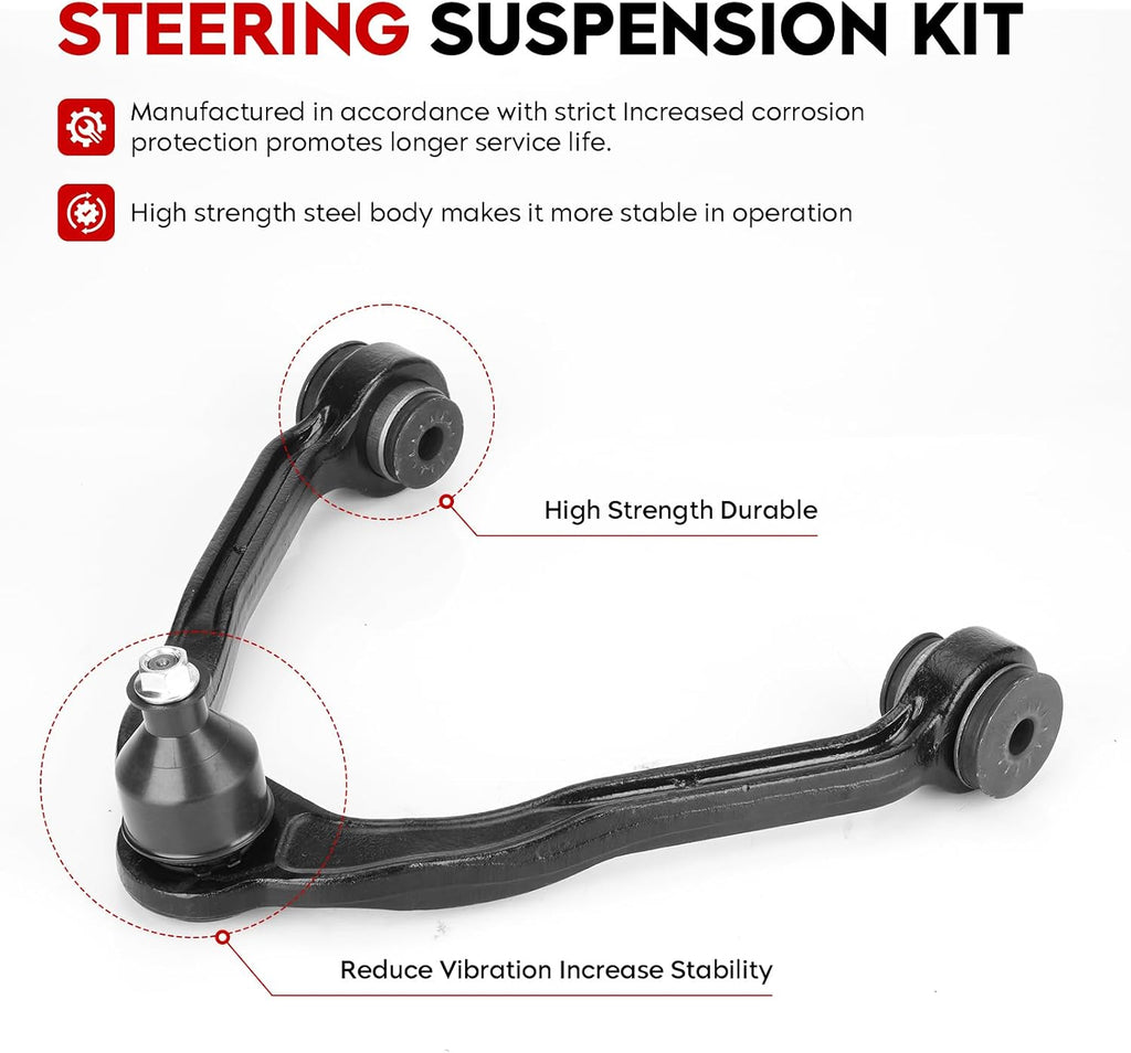 Front Upper Control Arm Suspension Kit Fit for 1999-2006 Chevy Silverado Sierra 1500 2000-2006 Suburban Yukon Tahoe 2002-2006 Avalanche Escalade with
