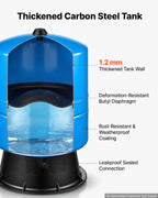 VEVOR 30-Gallon Vertical Well Pressure Tank, Pre-Charged Pressurized Water Tank for Well Pumps, Heavy-Duty Carbon Steel Water Storage Container for