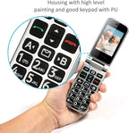 artfone G3 Flip Phone Unlocked for Seniors, 4G Volte Basic Phone, 2.4" Screen, SOS Button, Speed Dial, Hans-Free, Big Buttons, Bluetooth, Camera, FM