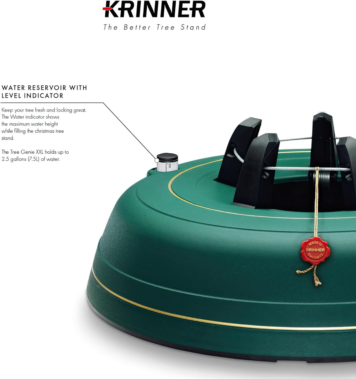 Krinner Tree Genie XXL Tree Stand, Green - Fits 12 ft Trees