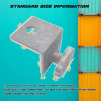 4 Pack Shipping Container Anchors Hot Dipped Galvanized Steel