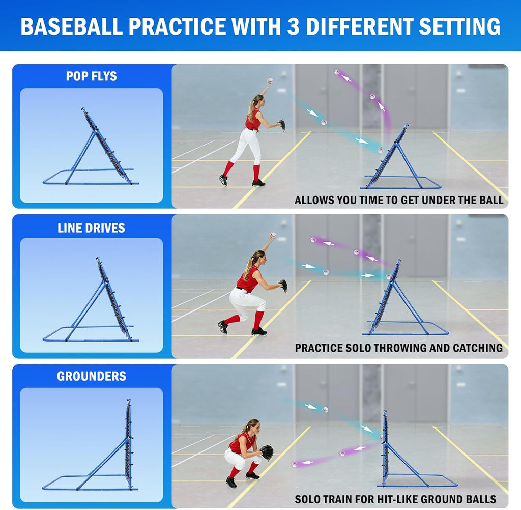 Soccer Baseball Rebounder Soccer Goal Net, Volleyball Rebound Pitchback Net