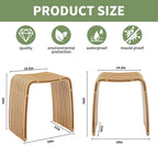 Bamboo Shower Bench, Waterproof Non-Slip Bath Stool,Sturdy Stable