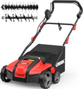 Electric Dethatcher and Scarifier 17-Inch 15-Amp with Collection Bag