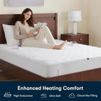 Serta Multi-Zone Heated Mattress Pad, King, 4-Zone Body & Foot Heating