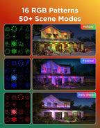 Govee Outdoor Halloween Projector Light, Upgraded Aurora Star Projector