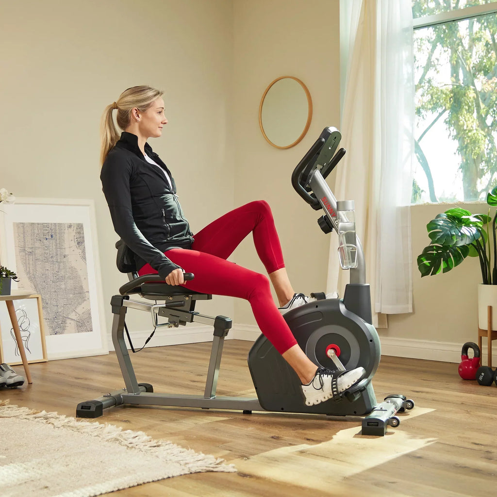 Sunny Health & Fitness Elite Interactive Series Recumbent Bike - SF-RB420046