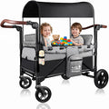 Wagon Stroller for 2 Kids, Aluminum Baby Wagon with Extra Long Extender