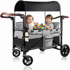 Wagon Stroller for 2 Kids, Aluminum Baby Wagon with Extra Long Extender