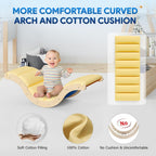 Pikler Triangle Set with Cushion, 9-in-1 Kids Climbing Toys for Toddlers 1-3 Inside, Montessori Toddler Climbing Toys Indoor, Large Wooden Pikler
