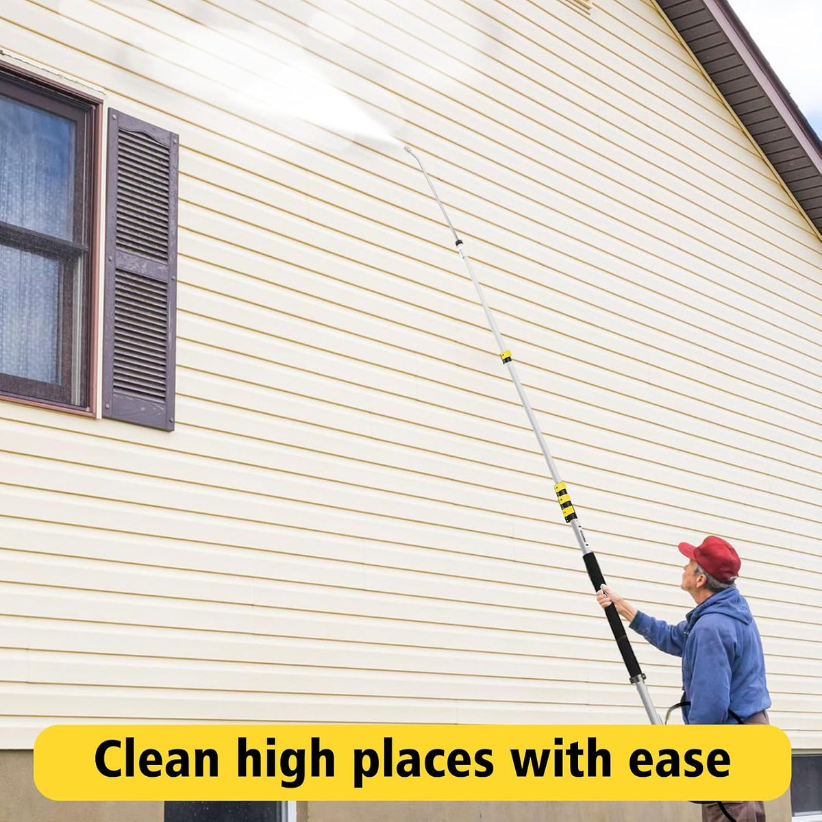 JANZ 24 FT Pressure Washer Telescoping Wand with Extension Wands