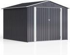WKM 8X8 FT Outdoor Storage Shed Black
