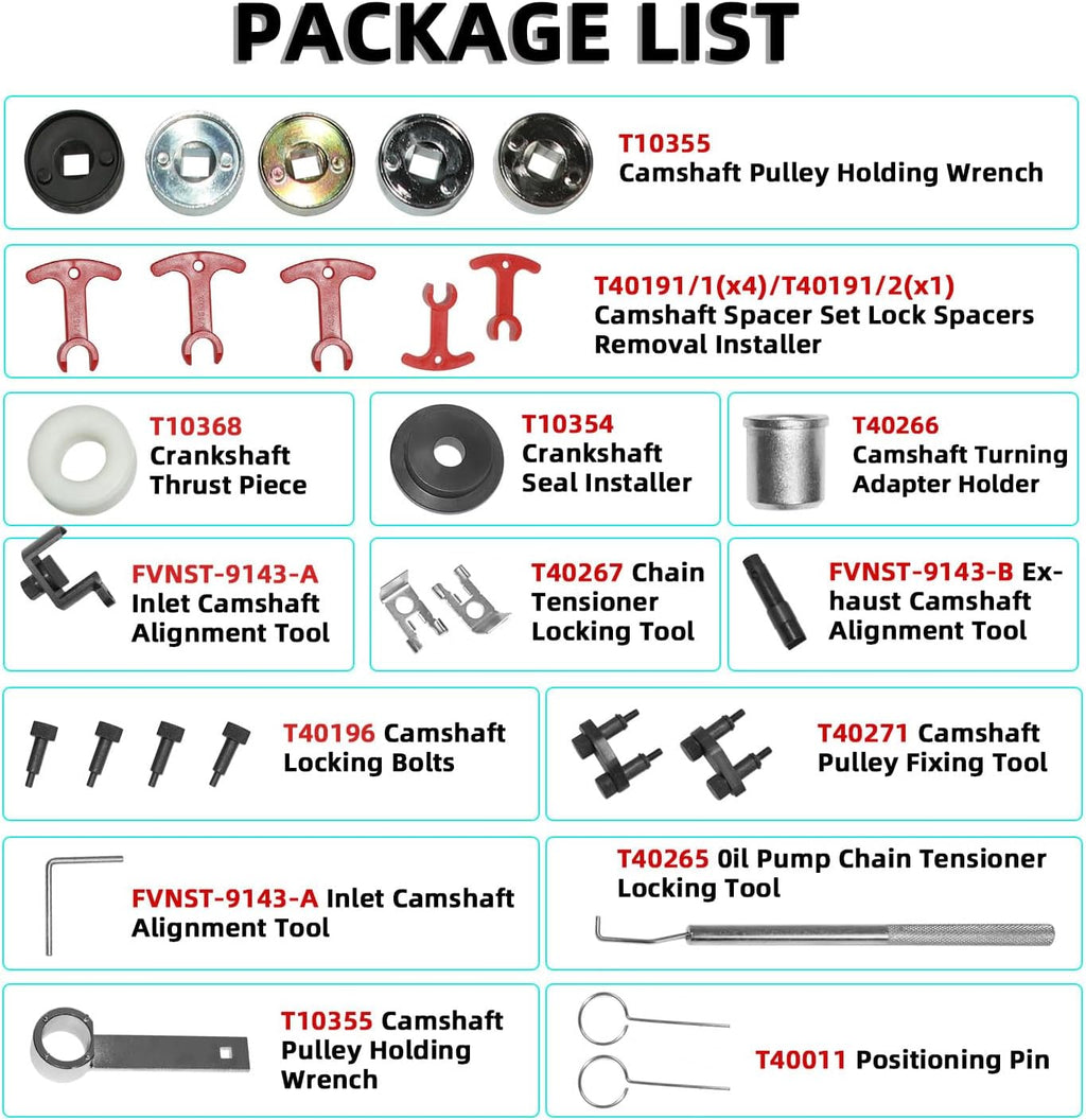 DPTOOL EA888 1.8 2.0 TSi TFSi Engine Timing Tool Kit for VW Audi 1.8T 2.0T