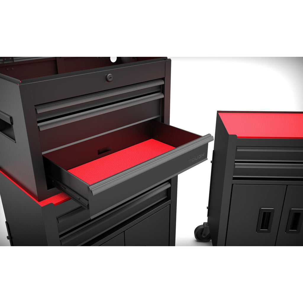 Hyper Tough 5-Drawer Steel Tool Chest with Ball-Bearing Slides, 300 lb Capacity, Black