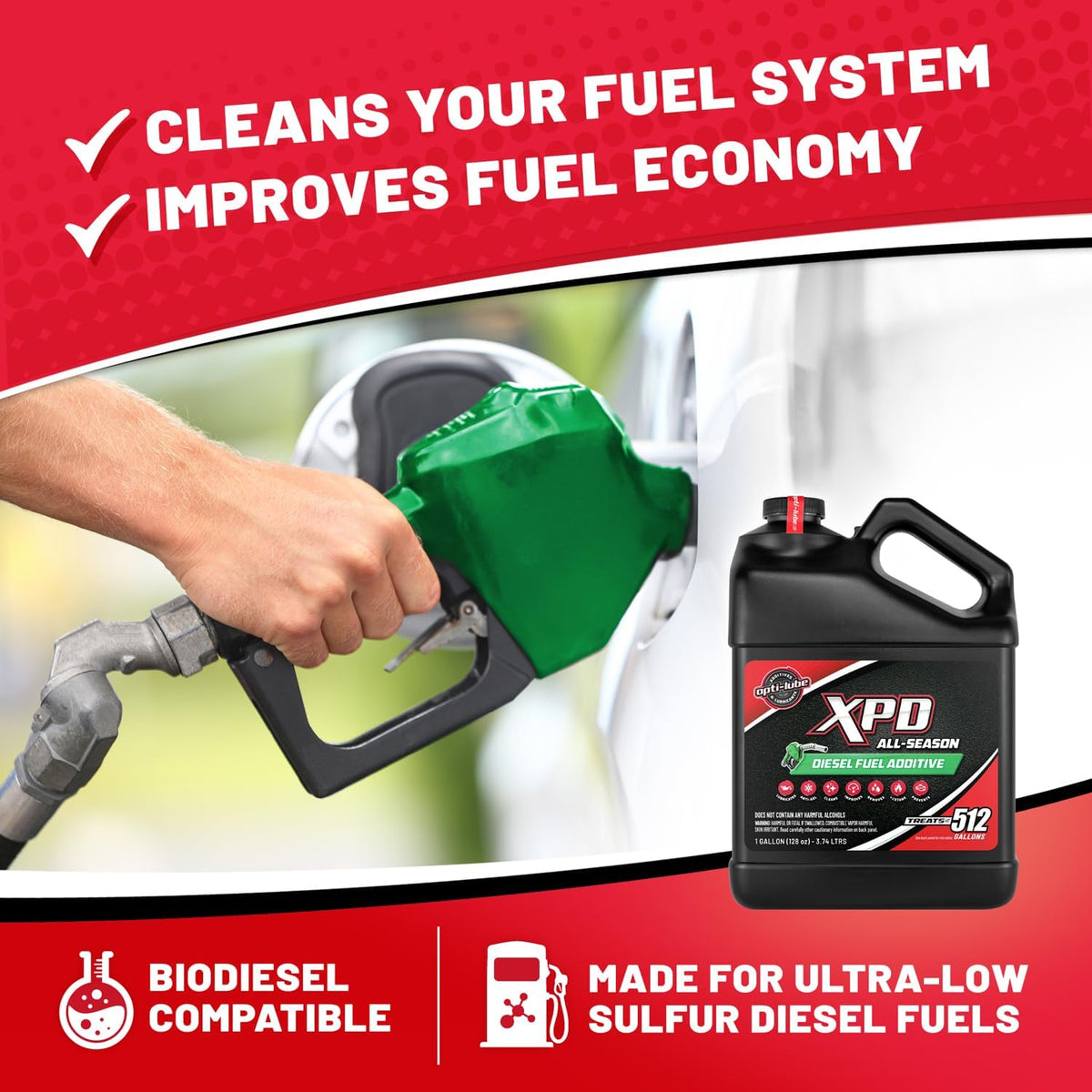 Opti-Lube XPD All-Season Diesel Fuel Additive, Long-Neck 8 oz, 12-Pack