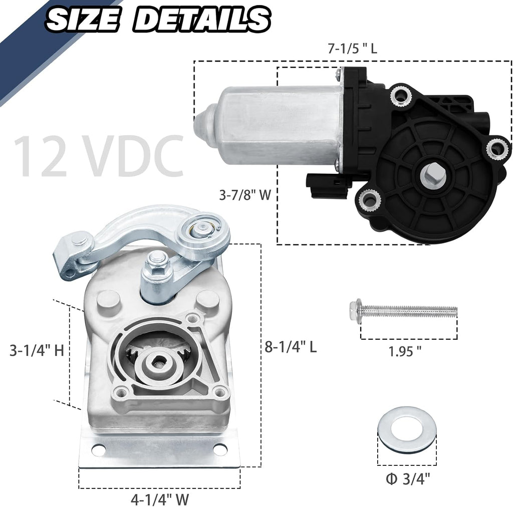 379160 RV Gear Box Linkage A with 676061 Entry Step Gear Motor, fit for Lippert Kwikee Electric Steps Series 22 23 28A 30 32 33 34 35 36 38 40