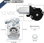 379160 RV Gear Box Linkage A with 676061 Entry Step Gear Motor, fit for Lippert Kwikee Electric Steps Series 22 23 28A 30 32 33 34 35 36 38 40