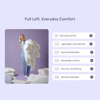 Mellow Marshmellow Comforter King/Cal King, Oeko-TEX Class I Fabric