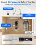 Waterdrop 10UB Under Sink Water Filter System with Dedicated Faucet