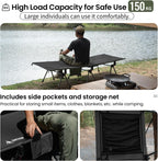 ONETIGRIS SUPRANUBIS Camping Cot, High/Low Options, Sturdy Support 330lbs