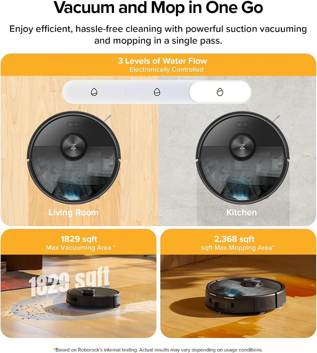 roborock Q7 M5+ Robot Vacuum and Mop, Up to 7-9 Weeks Self-Empty, 10000Pa