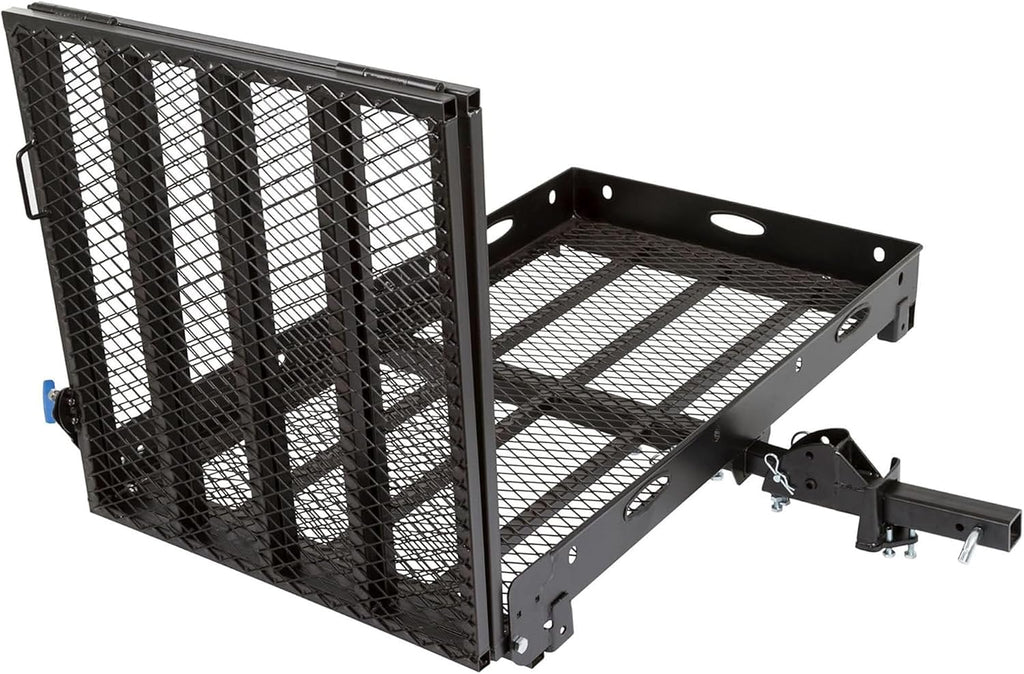 Silver Spring Folding Steel Wheelchair Scooter Carrier, 500 lb, 59 In Ramp