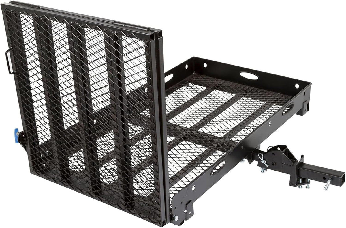 Silver Spring Folding Steel Wheelchair Scooter Carrier, 500 lb, 59 In Ramp