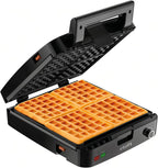 KRUPS 4-Slice Belgian Waffle Maker Nonstick Removable Plates