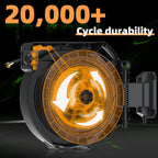 Retractable Garden Hose Reel 5/8 in x100 ft， Wall Mounted Hose Reel