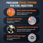 FOXWELL JT200 Fuel Injector Tester Cleaner - Visualize Spray Pattern & Flow