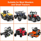 1400LB Lawn Tractor Lift Jack & Riding Mower Lift with Rotating Sleeve & Manual and Power Tool Handle, 3-Min Quick Setup, Anti-Slip Base, Heavy-Duty