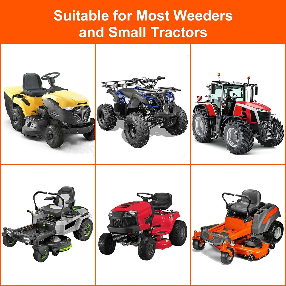 1400LB Lawn Tractor Lift Jack & Riding Mower Lift with Rotating Sleeve & Manual and Power Tool Handle, 3-Min Quick Setup, Anti-Slip Base, Heavy-Duty