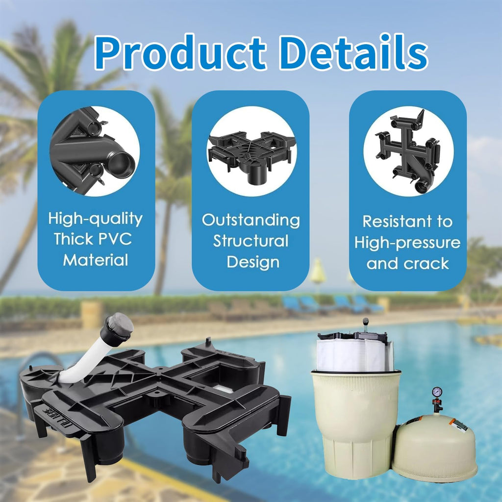 59023700 D.E. Filter top Manifold with air Bleed Assembly for pentair FNS Plus 24, 36, 48, 60 sqf Pool and Spa Parts and grids