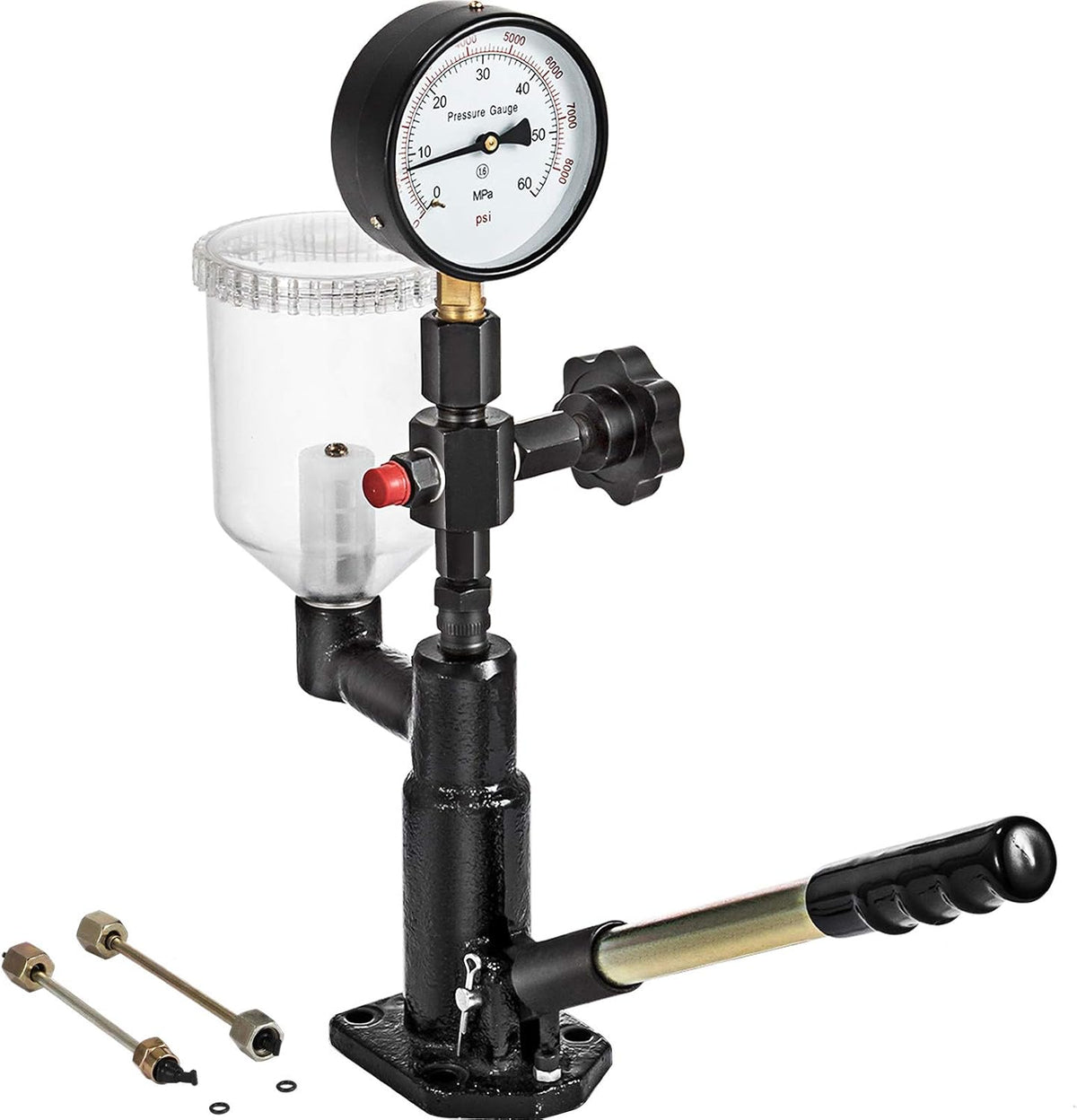 Vevor 400Bar 6000PSI Diesel Fuel Injector Tester Diesel Injector Nozzle Tester with Dual Scale Gauge to Adjust Injector Nozzle Pressure and Testing