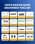 45pcs Master Quick Disconnect Tool Fuel Line Disconnect Tool Kit
