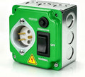 15-20 Amp 120V Generator Transfer Switch RV Emergency Backup, Green