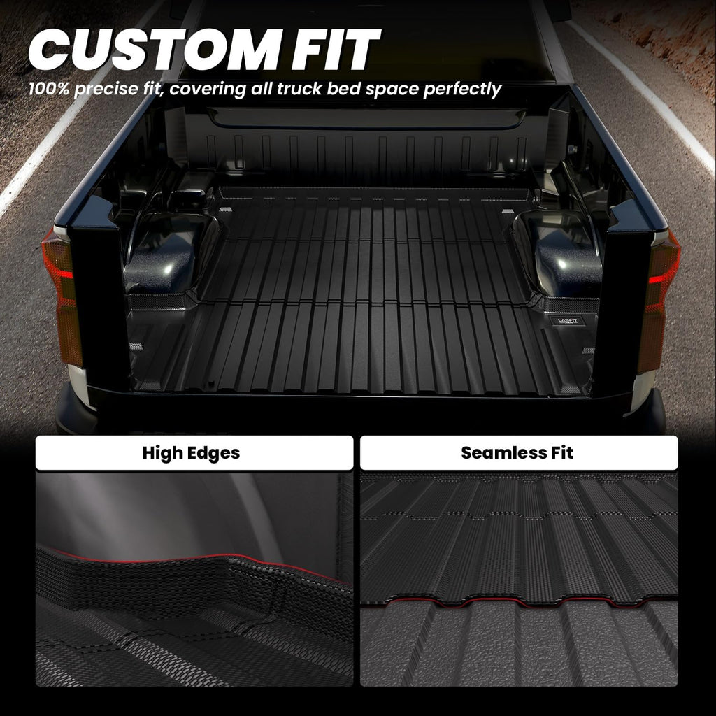 LASFIT Truck Bed Mat for Chevrolet Silverado/GMC Sierra 1500 2019-2026